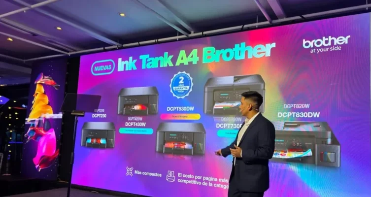Patricio Andueza, Gerente de Producto P&S de Brother en la presentación de la nueva línea de impresoras y multifunciones.