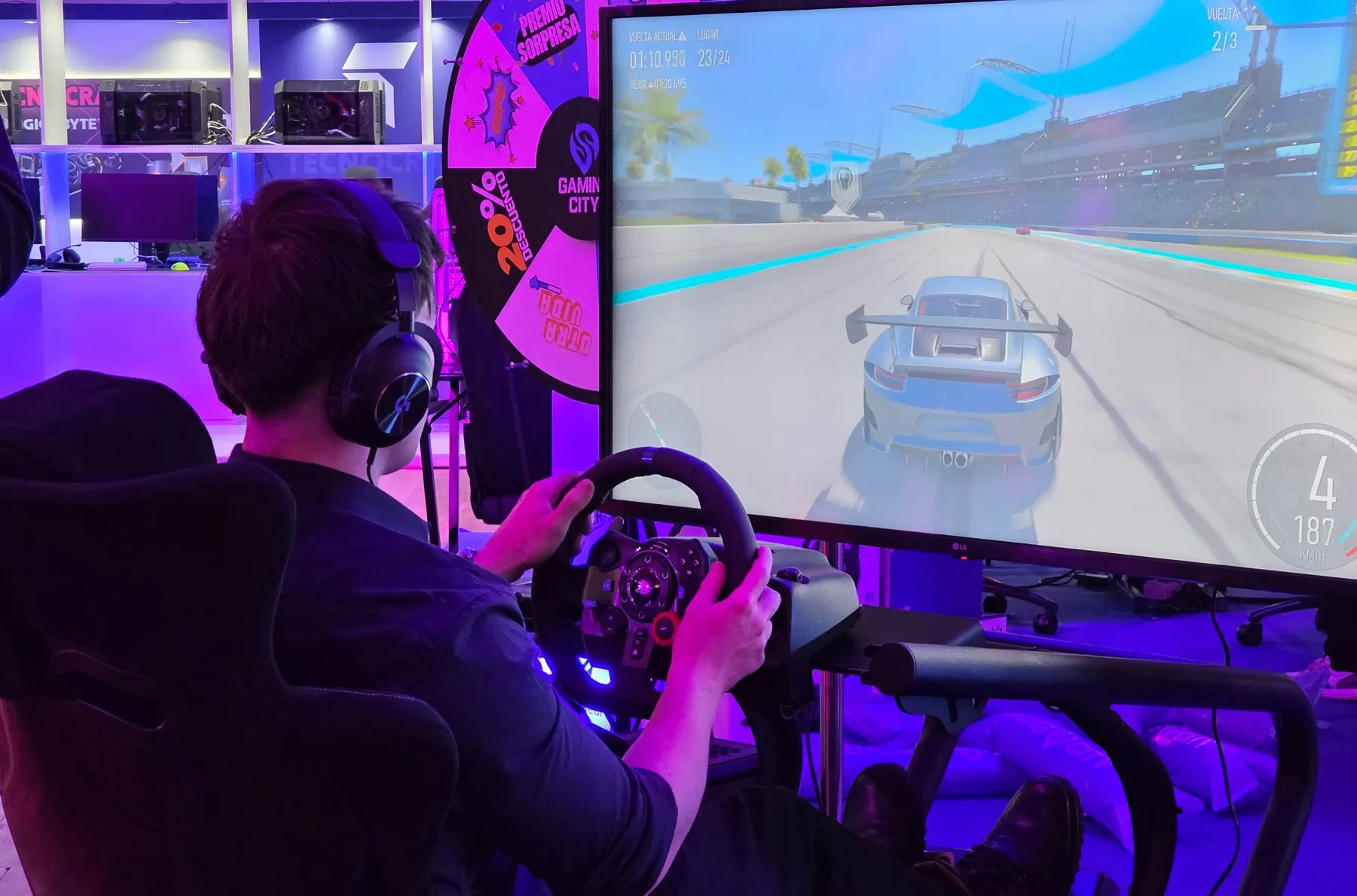 Simuladores en acción en TecnoFields 2025.