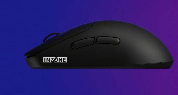 El INZONE Mouse-A es un mouse gamer ultraligero de solo 48,5 gramos, con sensor de 30.000 DPI, aceleración de hasta 70 G, respuesta de 8000 Hz y batería de hasta 90 horas.