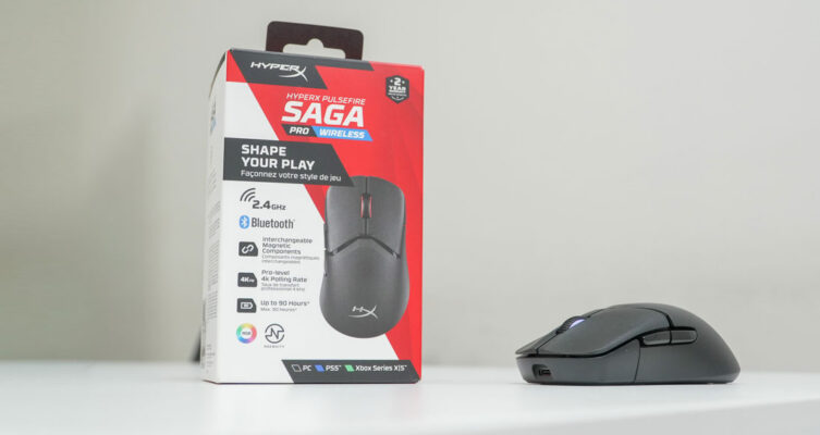 El Pulsefire Saga Pro Wireless ofrece hasta 90 horas de batería en modo estándar y alrededor de 30 horas en modo 4K