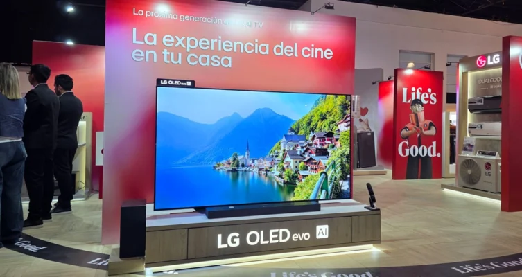 Stand de LG en Expo Corea 2025 en Buenos Aires.