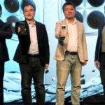 Erick Aguilera, LATAM Regional PR Lead de Xiaomi. Charlie Guo, Xiaomi Latam General Manager. Patrick Zhou, Country Manager Argentina. Kenji Tsukame, Product Marketing Manager de Xiaomi.