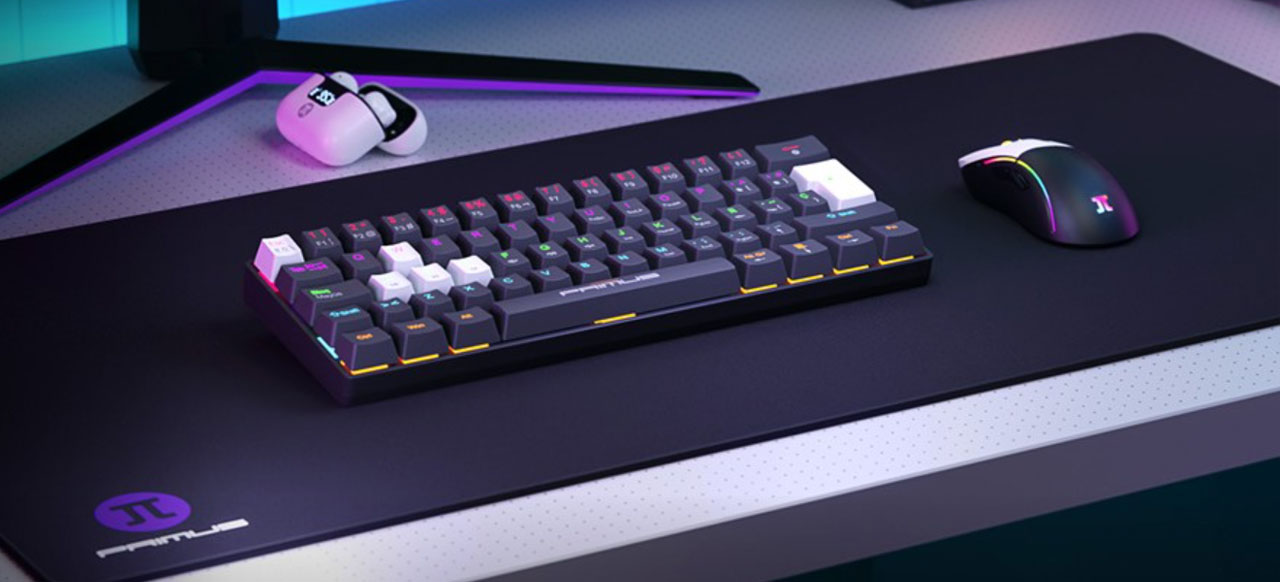 El teclado ofrece una fuerza de actuación de 45g y un punto de actuación de 1.4 mm, junto con anti-ghosting en 25 teclas