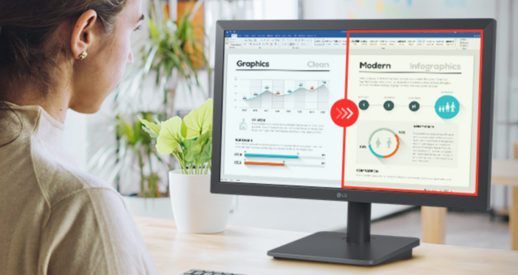 Los monitores LG incorporan tecnologías como Flicker Safe, Modo Lectura y división inteligente de pantalla, pensadas para acompañar largas jornadas de estudio y creación de contenido en la vuelta a clases.