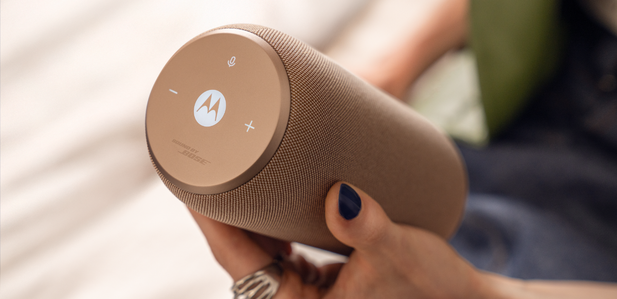 El moto sound flow es su primer parlante portátil de Motorola con tecnología Sound by Bose.