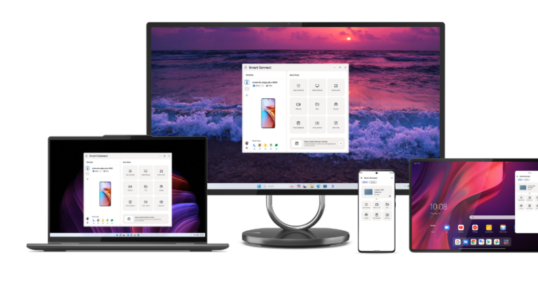 Smart Connect, la solución desarrollada por Lenovo y Motorola, permite integrar smartphones, tablets y PCs en una experiencia fluida y sin interrupciones, simplificando la rutina digital diaria.