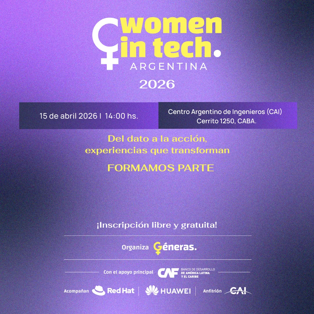 El evento busca impulsar la participación femenina en tecnología con foco en inteligencia artificial y acción concreta.