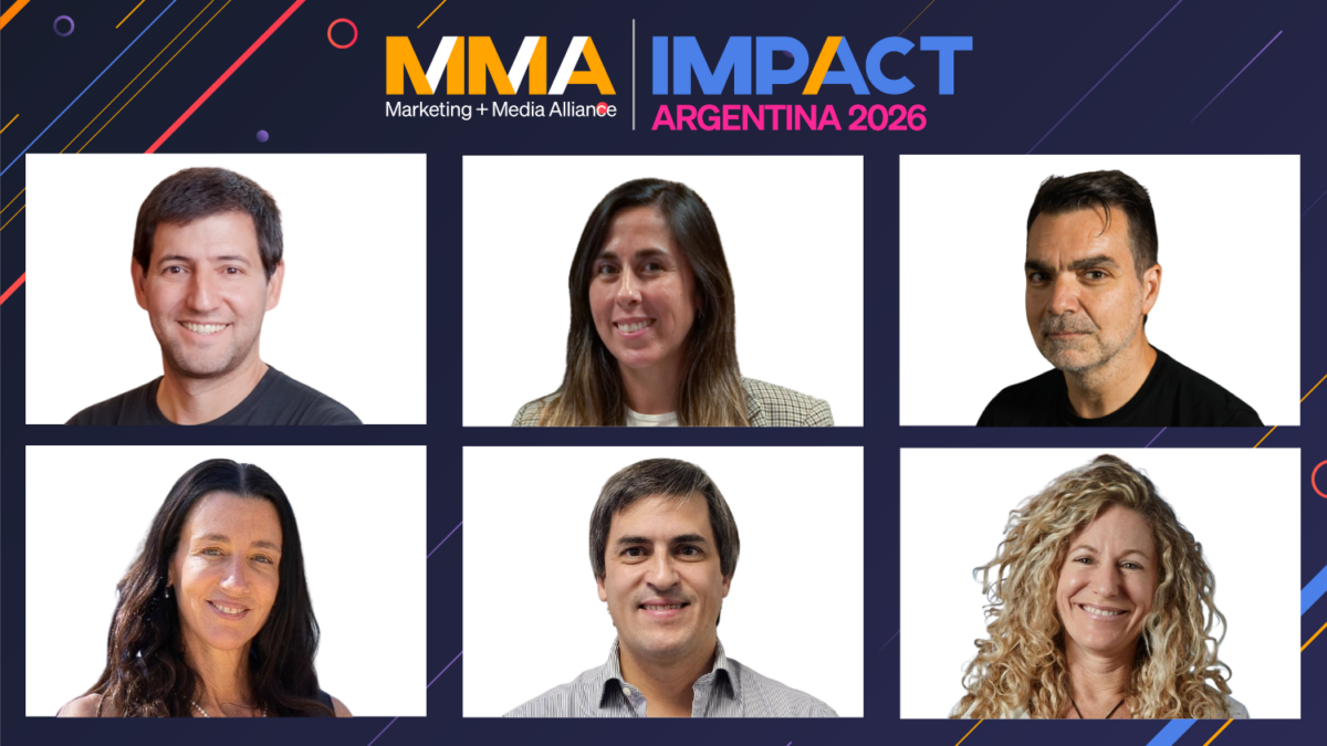 Federico Barallobre, CMO de MODO; Silvana Antoniazzi, VP de Marketing para Visa Cono Sur; Carlos Pérez, especialista en comunicación; Jimena Faena, VP, Marketing, Brand Operations & Revenue Management LATAMC de Wyndham Hotels & Resorts; Javier Kölliker Frers, Beauty & Wellbeing Marketing Head Southern Cone de Unilever; y Silvana Jachevasky, CMO de Naranja X.