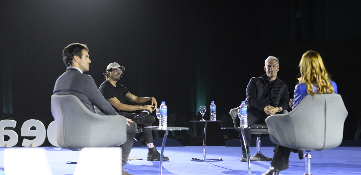 Miguel Zuccardi, Gerónimo Maspero, co-founder & CTO de Humand y Ariel Arrieta, cofounder & chairman de Shorta.