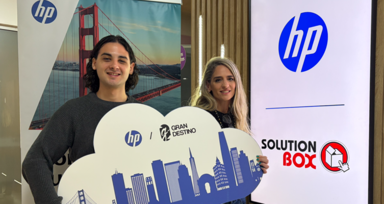 Axel Ramírez y Rocío Piñeiro, de HP en Solution Box.