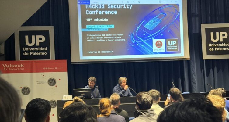 Alejandro Popovsky, decano de la Facultad de Ingeniería de la Universidad de Palermo y Javier Vallejos, CEO de Securetia