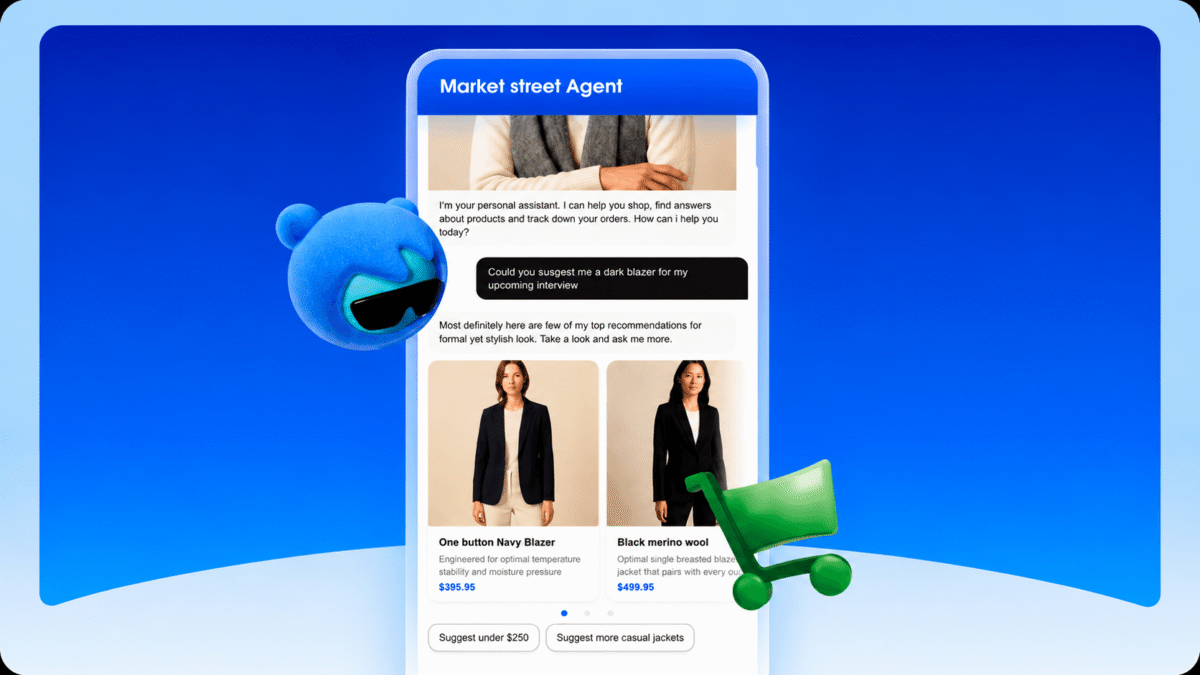 Una plataforma que conecta a compradores, comerciantes y aplicaciones de inteligencia artificial en los ámbitos B2C, B2B, punto de venta y gestión de pedidos.