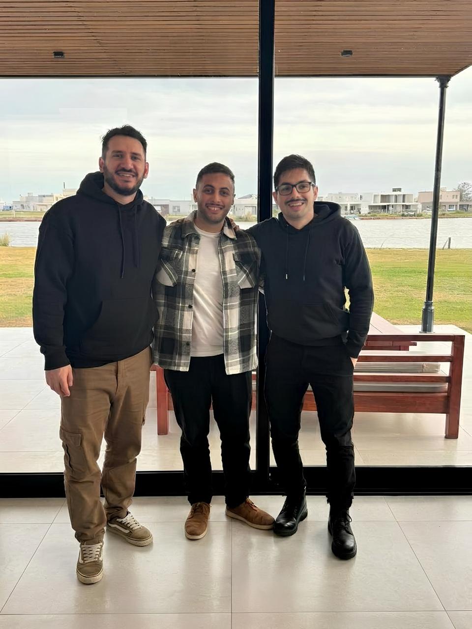 Lucas Valeggiani, Federico Lenci y Alejo Lovallo, founders de Fonder