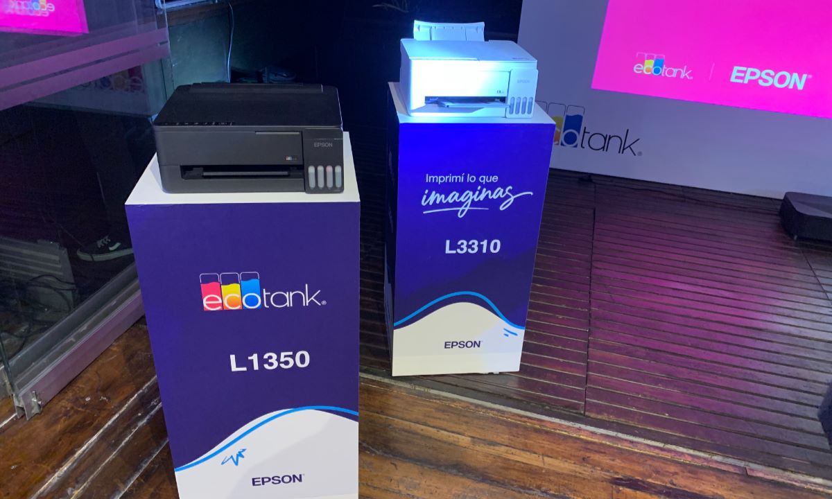Las EcoTank L1350 y L3310 integran la renovada familia de impresoras que Epson presentó en Argentina.