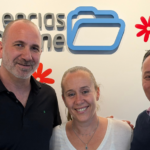 Mariano Busca, Director de Canales para Cohesity, Alejandra Orsi, Product Manager de Cohesity en Licencias Online, y Ricardo Formas, Channel Manager de Cohesity para SOLA.