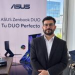 Gabriel Bahamondes, Technical PR Coordinator de ASUS Latin America Territory, durante la presentación de la nueva Zenbook DUO (2026) UX8407 en Argentina