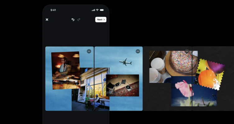 Edits permite crear carruseles con fotos, videos y diseños personalizados, y publicarlos directamente en Instagram.