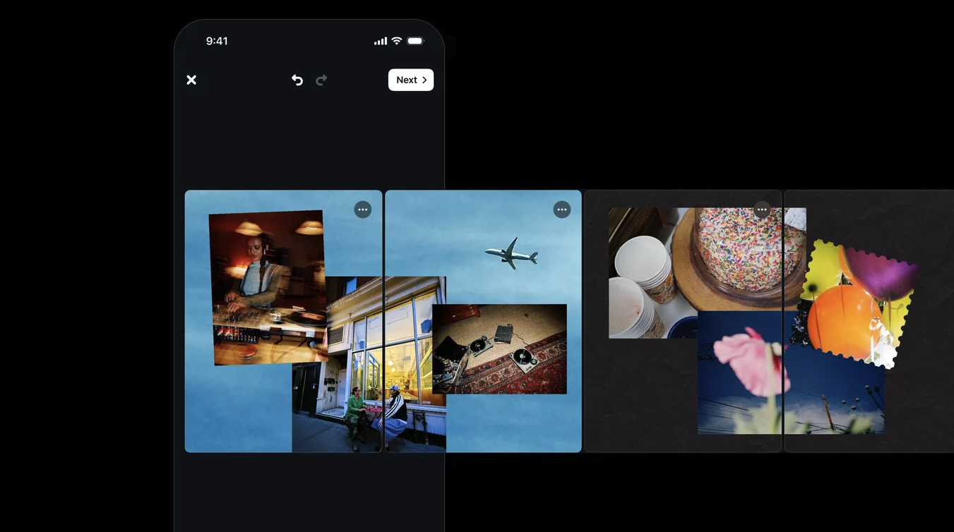 Edits permite crear carruseles con fotos, videos y diseños personalizados, y publicarlos directamente en Instagram.
