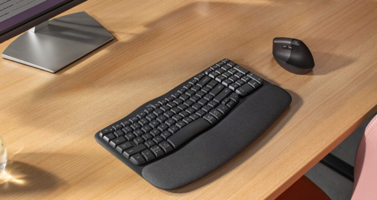 Mouse y teclado ergonómicos de Logitech