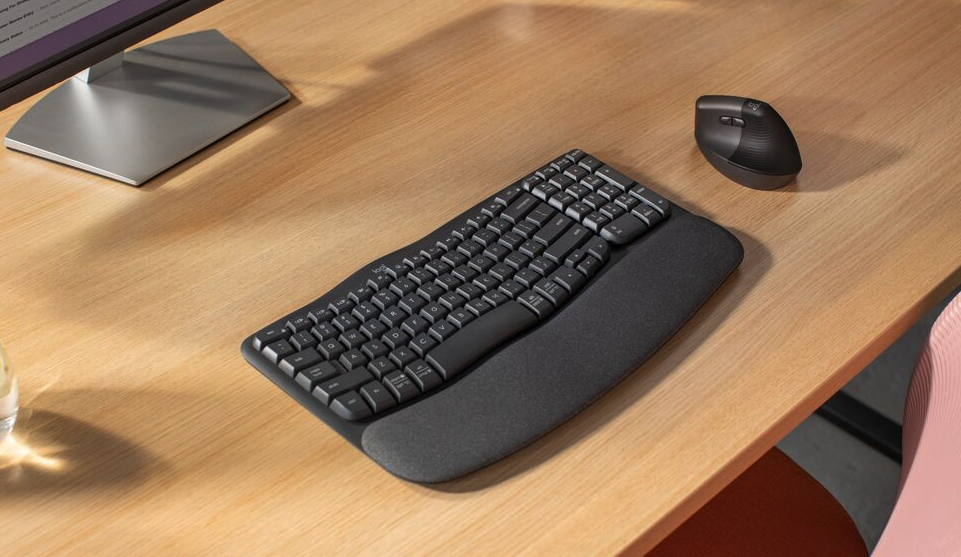 Mouse y teclado ergonómicos de Logitech