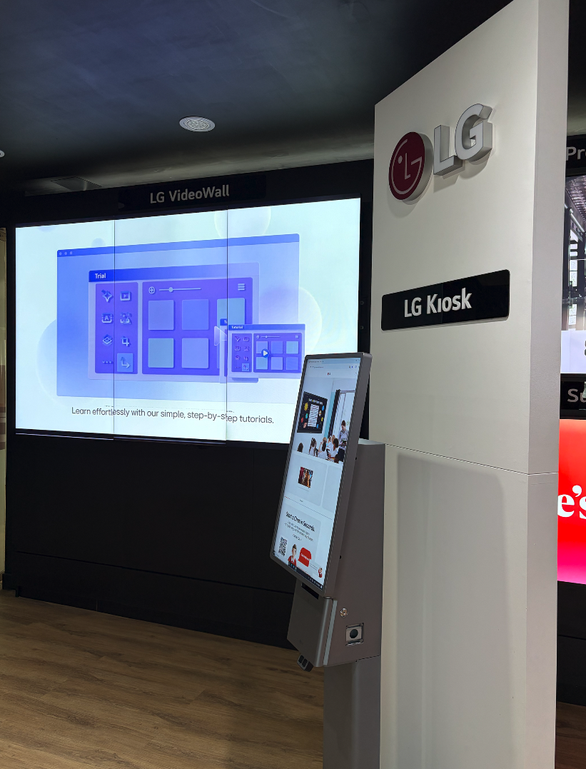 Videowall y LG Kiosk