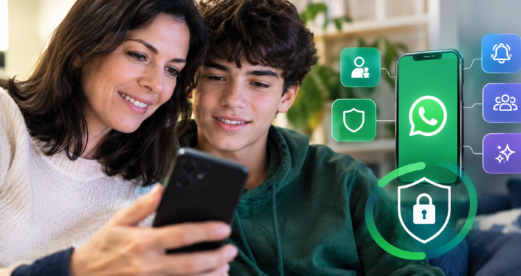 Nuevos controles para ayudar a padres y madres a orientar a sus hijos adolescentes en WhatsApp