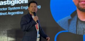 Hernando Castiglioni, director de Ingeniería para Argentina de Fortinet, durante la apertura del XPERTS Roadshow.