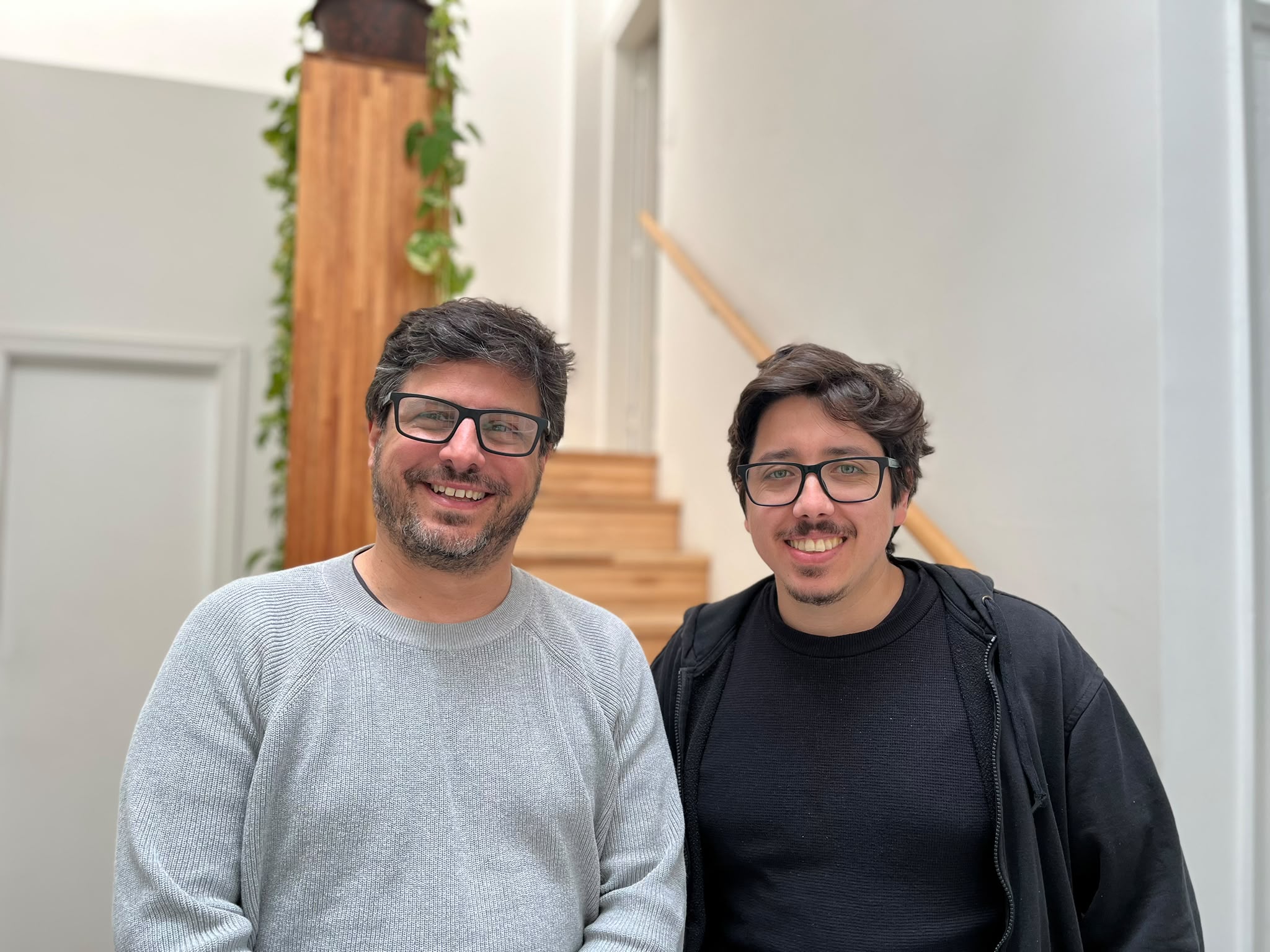 Pablo Soto, CEO de nBlock, y Gastón Keyaian, COO