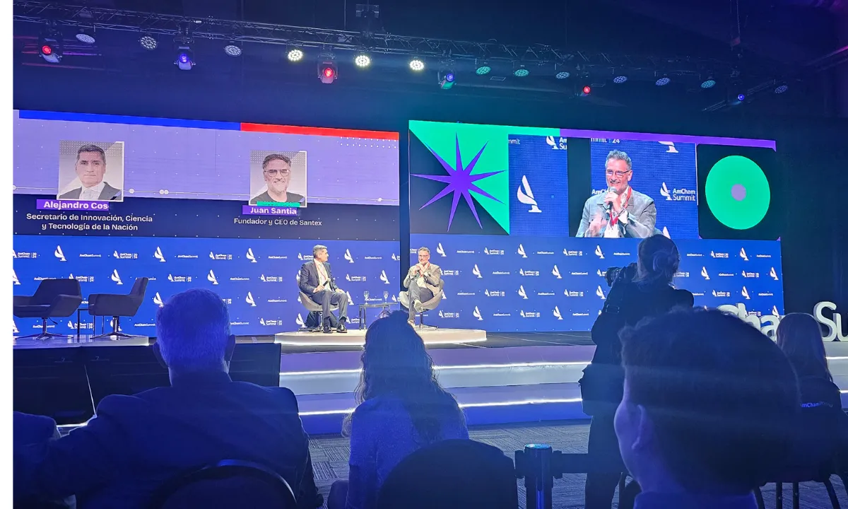 AmCham Summit, un evento organizado por la Cámara de Comercio de los Estados Unidos en la Argentina, que se llevó a cabo en el Centro de Convenciones de Buenos Aires, el 12 de marzo.