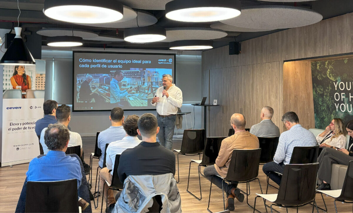 Representantes de HP, Ceven y AMD presentaron soluciones innovadoras para potenciar la productividad y la colaboración en entornos corporativos.