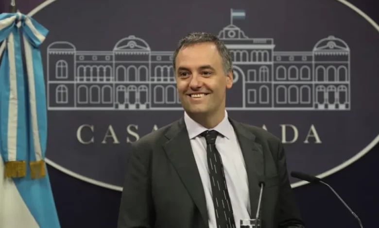 Manuel Adorni, vocero presidencial.