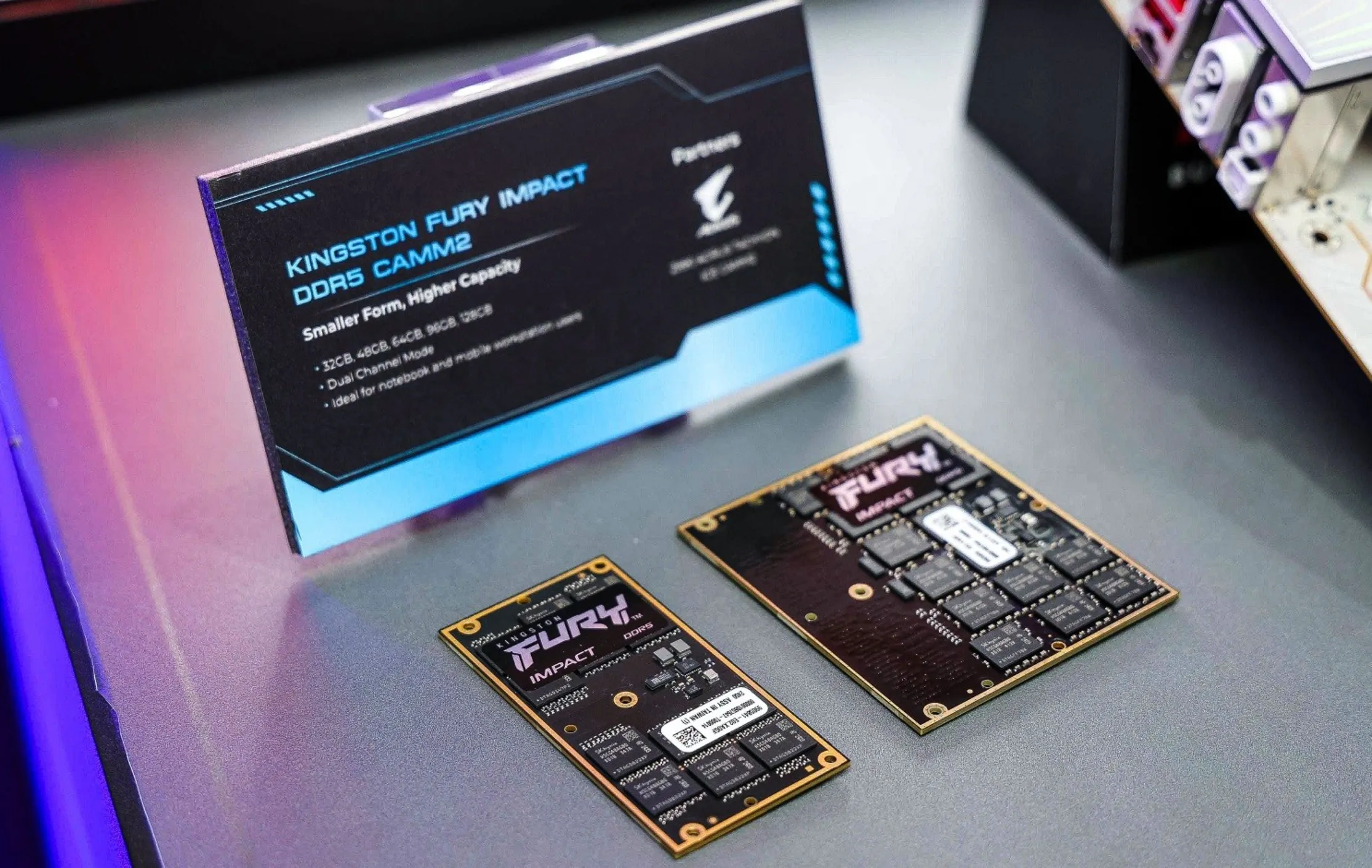 Memorias DDR5 de alto rendimiento.