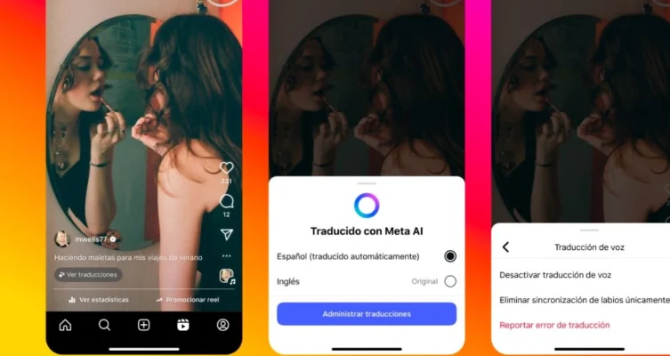 Traducciones automáticas en Reels para conectar sin barreras.