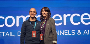 Julio Pizarro Mutinelli, referente de eCommerce y CX de Victoria Foods y Virginia López, Head of Sales de Infracommerce para South Latam.