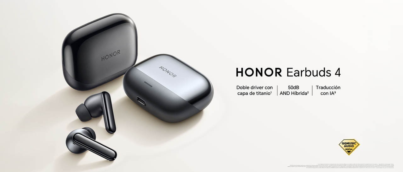 Los HONOR Earbuds 4 incorporan una función de traducción con inteligencia artificial capaz de interpretar conversaciones en 14 idiomas en tiempo real.