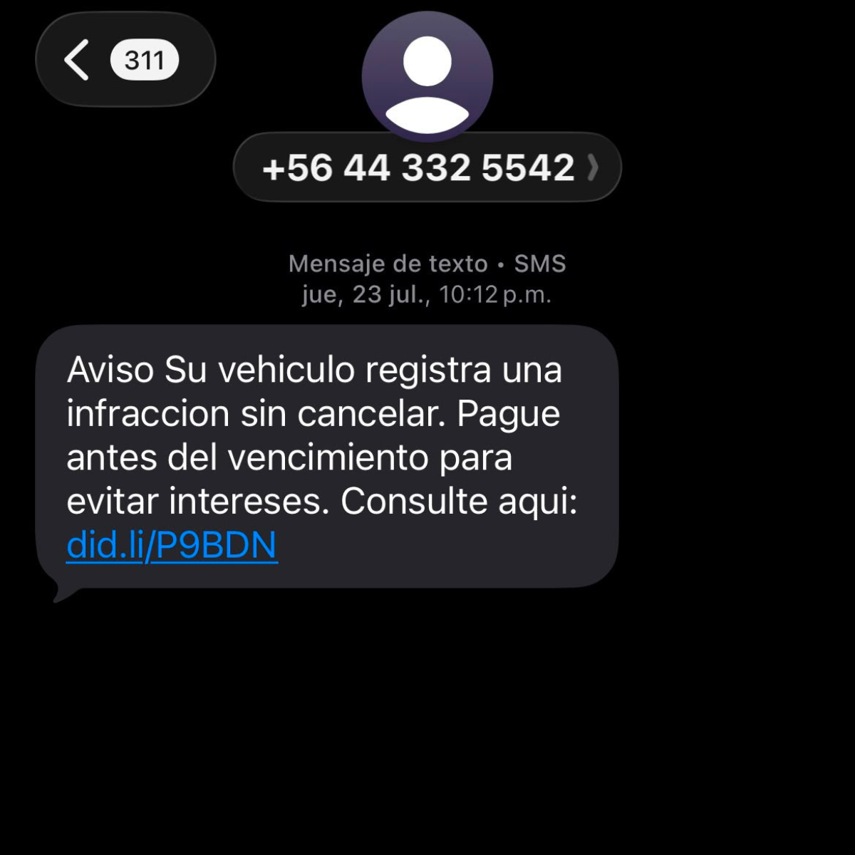 Smishing. Los mensajes SMS fraudulentos pueden suplantar a bancos, autopistas, empresas de reparto y organismos públicos para conseguir datos personales o bancarios.