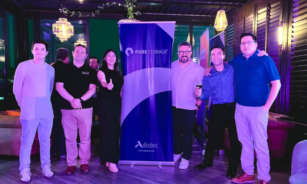 El equipo de Adistec y Pure Storage