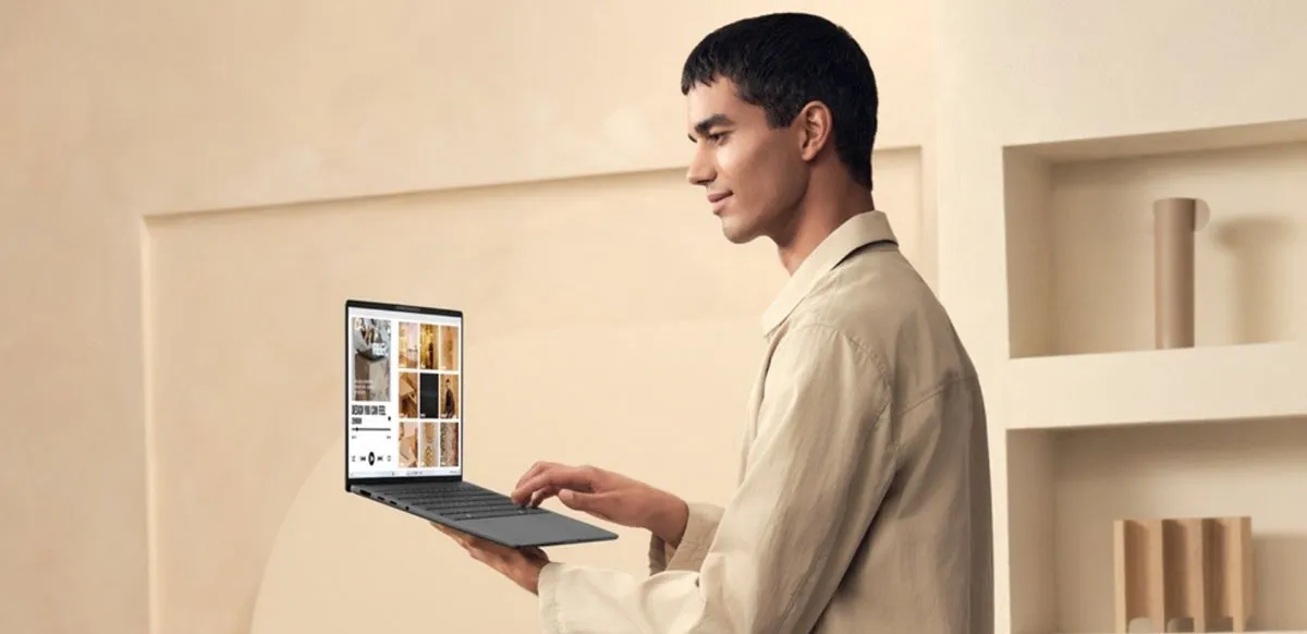 La PC Copilot+ de 14 pulgadas más ligera del mercado y la primera de la compañía fabricada totalmente en Ceraluminum.
