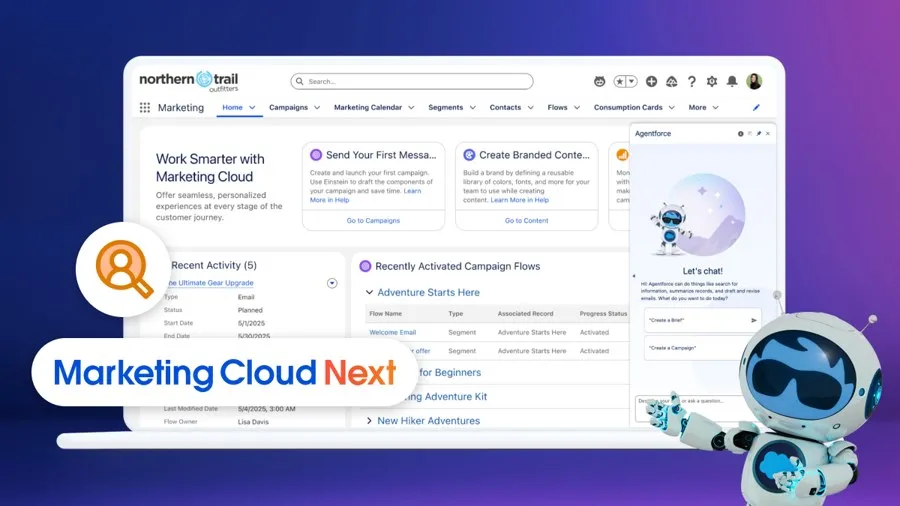 Salesforce presenta Marketing Cloud Next, una evolución estratégica que incorpora agentes autónomos de IA, mejorando la personalización y optimización de campañas de marketing en tiempo real.