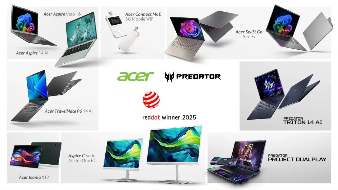 Con propuestas que abarcan desde laptops ultraligeras y equipos todo en uno hasta conceptos visionarios para gaming, las PCs premiadas de Acer en los Red Dot Awards 2025 reflejan un enfoque integral en diseño, sostenibilidad e innovación tecnológica impulsada por inteligencia artificial.