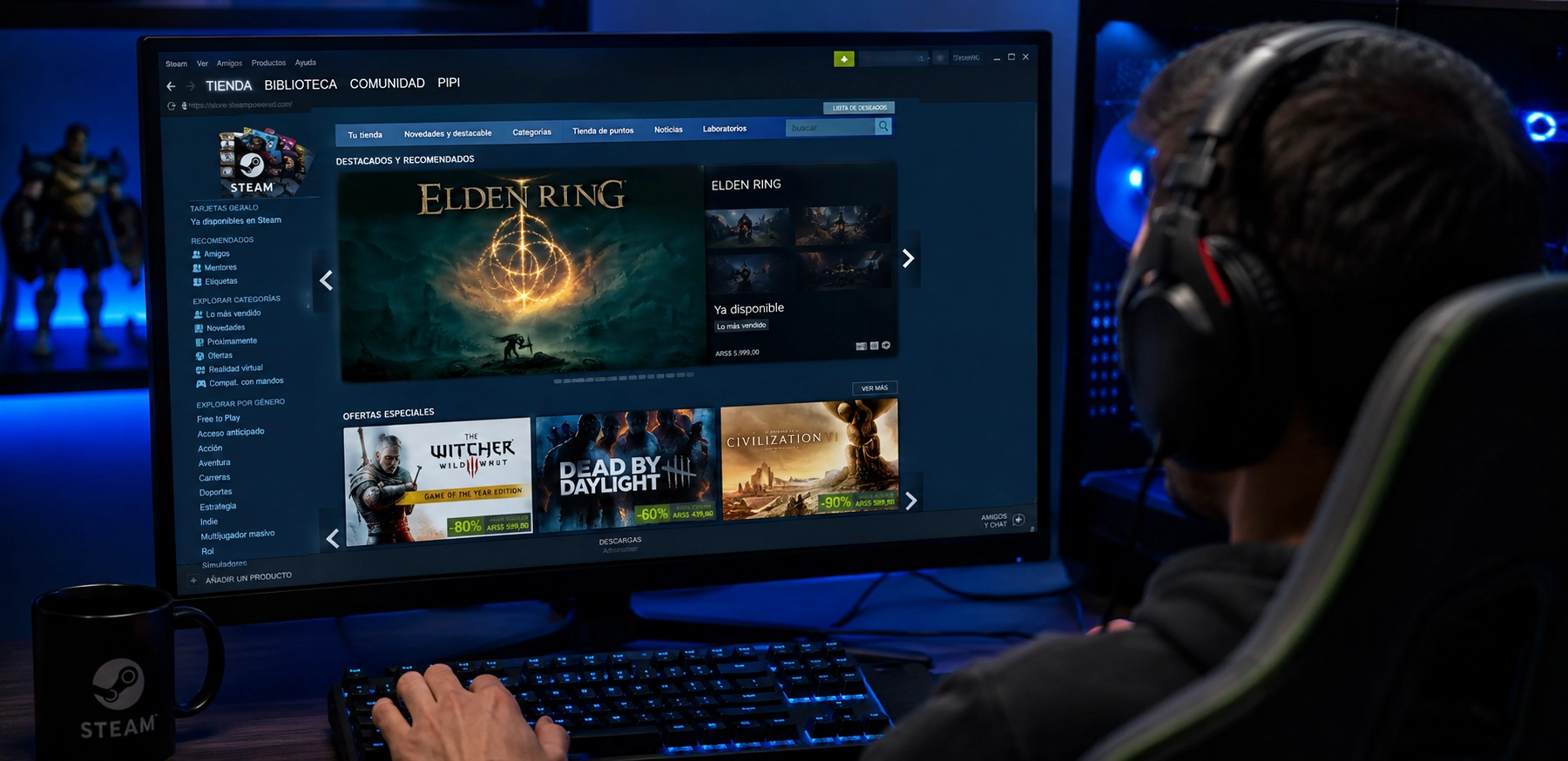 Steam regala 4 juegos gratis por tiempo limitado: romance, terror, sátira política y dados