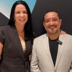 Alba San Martín, directora de Canales en Cisco Latinoamérica, y Gustavo Velázquez, líder de Arquitecturas, Enablement, Ingeniería y SMB en Cisco Latinoamérica.