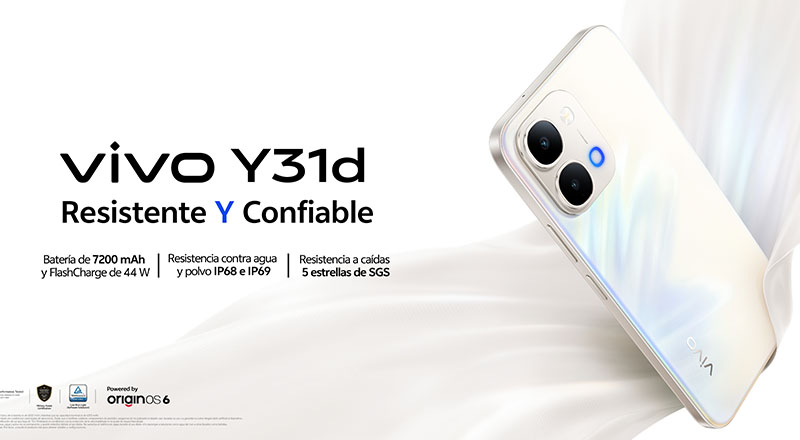 El vivo Y31d de 4 GB de RAM y 256 GB de almacenamiento tiene un precio de referencia de $1.499.900 COP en Colombia, sujeto a promociones y condiciones de venta.