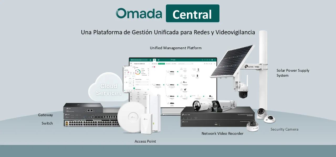 TP-Link lanza Omada Central, plataforma unificada para gestión de redes y videovigilancia 3 Omada Central es una plataforma unificada de TP-Link que permite gestionar redes empresariales y sistemas de videovigilancia desde una sola interfaz, optimizando la administración en entornos con múltiples ubicaciones.