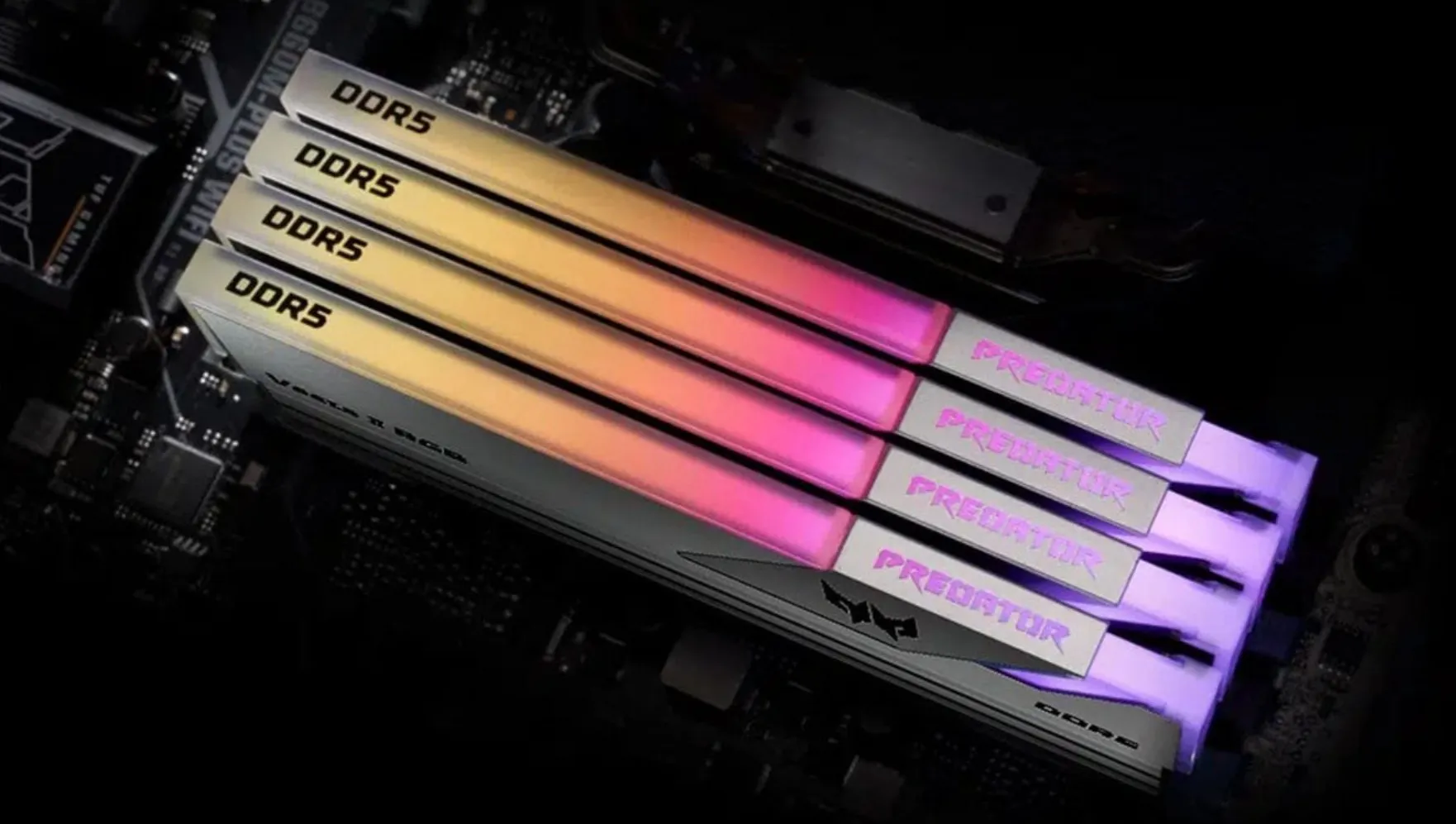 Modulos de memoria RAM DDR5 de Acer.