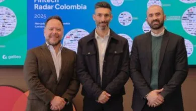 Rafael Odreman, head of partnerships de Finnosummit; Diego Szteinhendler, vicepresidente senior de fintechs y socios digitales para Latinoamérica y El Caribe en Mastercard y Abdul Assal, líder de desarrollo de negocio de Galileo para Brasil y Colombia.