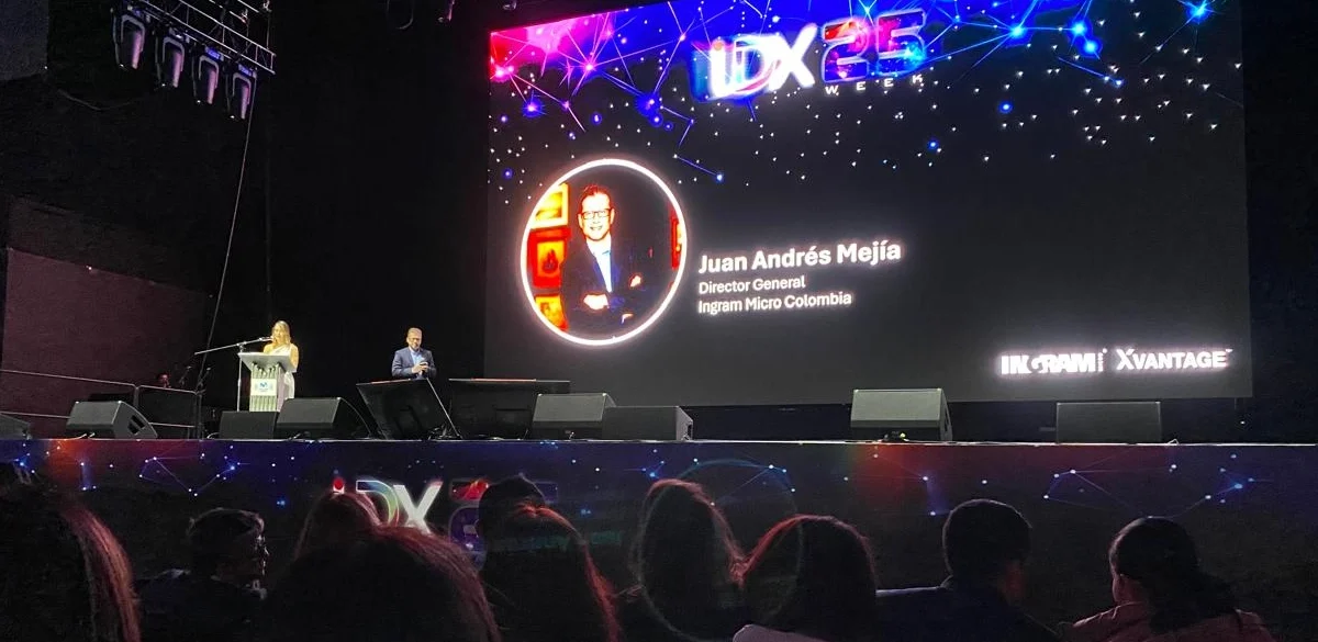 Juan Andrés Mejia, gerente general de Ingram Micro ofrece la charla de apertura al evento.