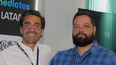Gabriel Santos Garcia, presidente ejecutivo de Colombia Fintech y Lucas Ernesto Souza, director de innovación de SUMIA SOLUTIONS.