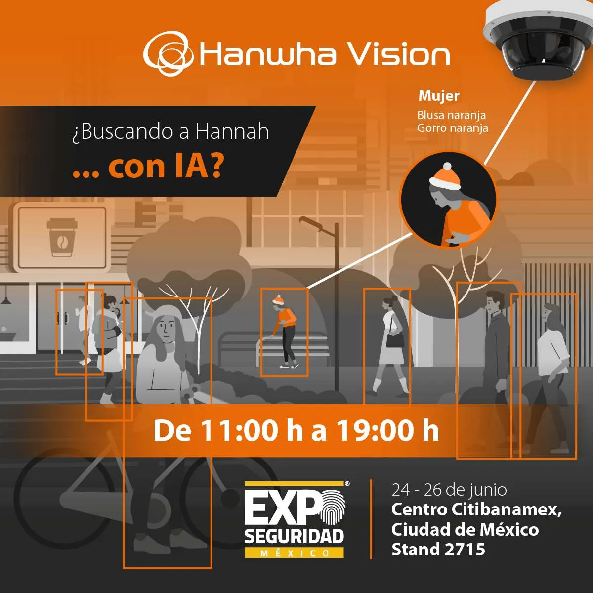 Hanwha Vision presentará sus innovaciones en videovigilancia impulsada por inteligencia artificial en Expo Seguridad México 2025, del 24 al 26 de junio en el Centro Citibanamex, Ciudad de México.