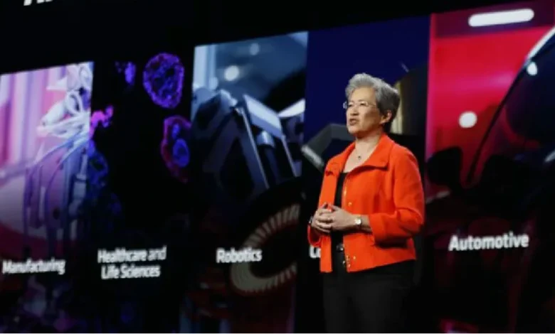 Lisa Su, CEO de AMD, destacó la importancia de construir un ecosistema abierto y colaborativo para democratizar la inteligencia artificial.